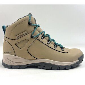 Columbia Yoncalla Womens 10 Beige Tan Leather Boots Hiking Waterproof YL1090-271